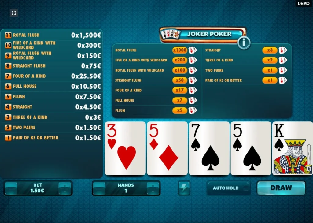 Joker poker in LuckyStar Online Casino