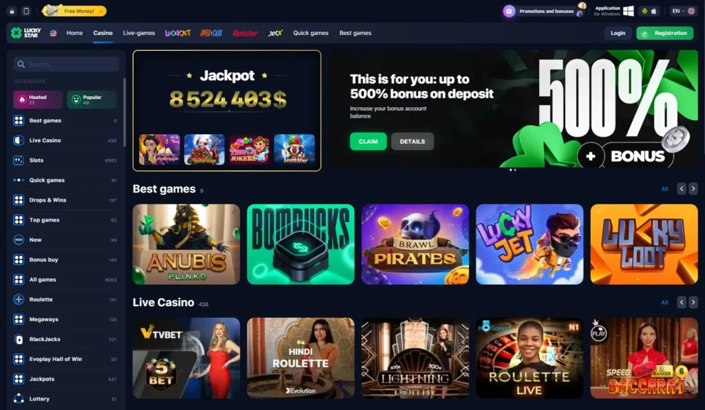 LuckyStar Online Casino