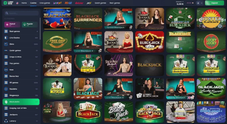 Blackjack in Lucky Star Casino