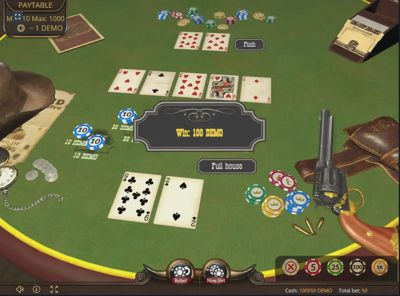 Texas holdem in LuckyStar Online Casino